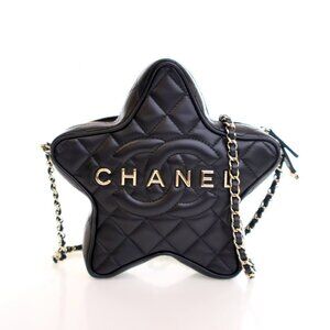 Chanel Lambskin Walk Of Fame Star Crossbody Bag